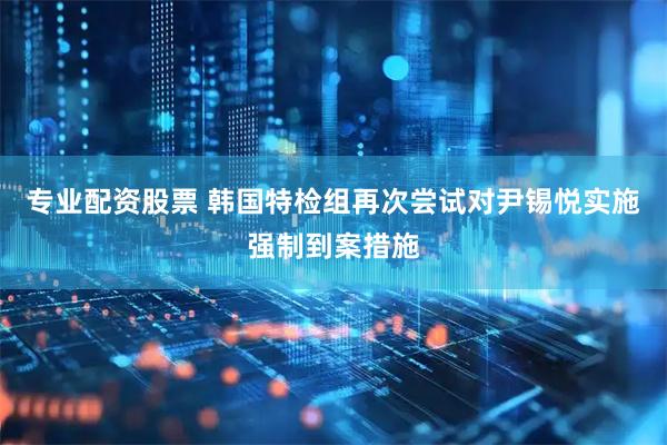 专业配资股票 韩国特检组再次尝试对尹锡悦实施强制到案措施